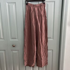 Basement Womens Boho Hippie Paperbag Pants Large Wide Legs Elastic Waist